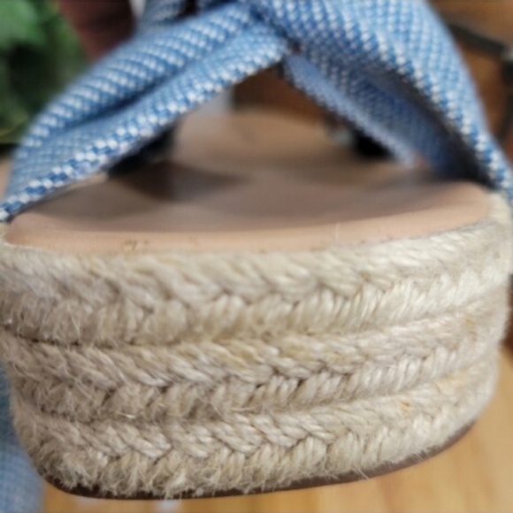 Lucky Brand Women's Grenly Twist Espadrilles Platform Slides Sandals size 7 - Picture 6 of 8